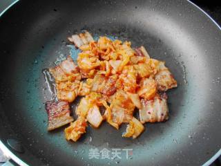 泡菜五花肉披萨的做法步骤：5