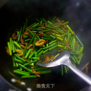 蒜苔炒肉的做法步骤：5