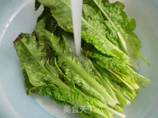 蚝油莴笋叶的做法步骤：2
