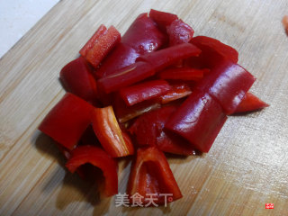 双椒山药的做法步骤：2