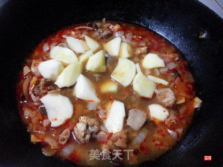 皮带面大盘鸡的做法步骤：10
