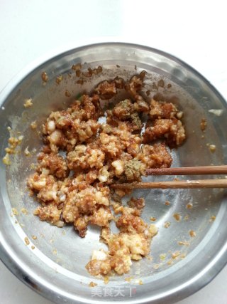 白菜猪肉馅饼的做法步骤：3