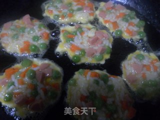 鸡蛋米饭饼的做法步骤：5