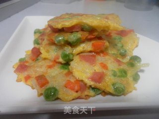 鸡蛋米饭饼的做法步骤：6