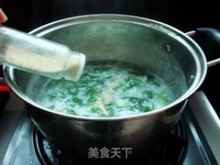 蛋花菠菜粥的做法步骤：6