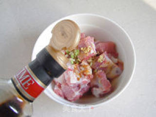 【排骨蒸豌豆】--- 从小吃到大的家乡菜的做法步骤：3