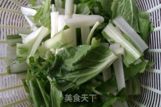 炒小白菜的做法步骤：3