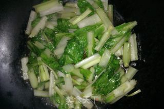 炒小白菜的做法步骤：5