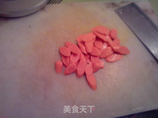 不一样的囗感～～火腿炒意大利面的做法步骤：3
