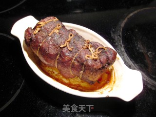 烤五香猪臀肉的做法步骤：7