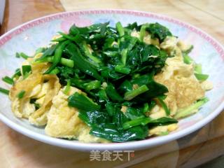 韭菜炒鸡蛋的做法步骤：8