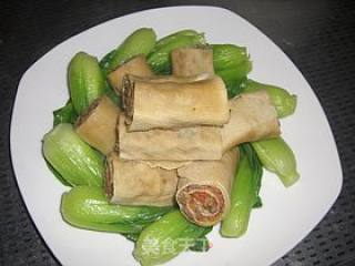 蒸腐皮肉卷的做法步骤：9