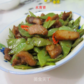 峨眉豆炒肉的做法步骤：8