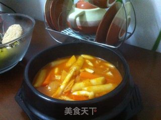 韩国辣年糕的做法步骤：1