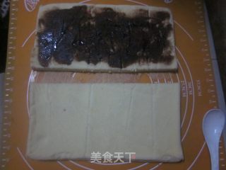 巧克力酱夹心豆浆蛋糕的做法步骤：17