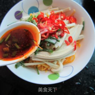 南瓜豆腐丝的做法步骤：3