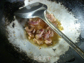 里脊肉炒夜开花的做法步骤：6