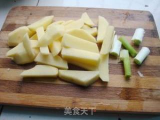 洋芋菜苔汤的做法步骤：2