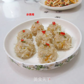 猪肉胡萝卜珍珠丸子的做法步骤：8