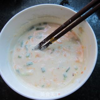 南瓜丁煎饼的做法步骤：5