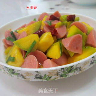 南瓜肉花肠的做法步骤：8