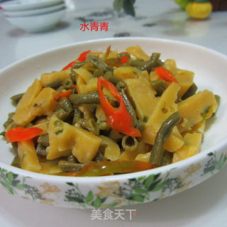咸豆角不面筋的做法步骤：6