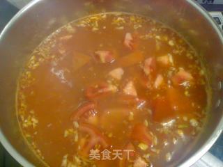 酸辣番茄蛋面的做法步骤：5