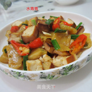 面筋豆腐丁的做法步骤：7