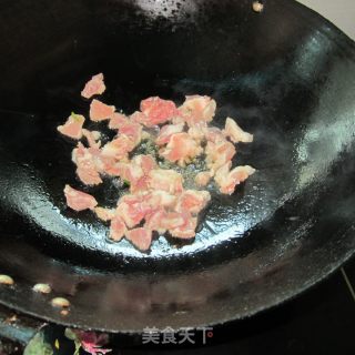 豆腐南瓜丁炒肉的做法步骤：3