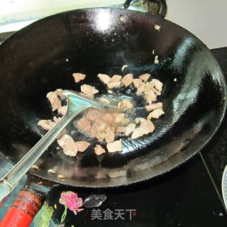 豆腐南瓜丁炒肉的做法步骤：4