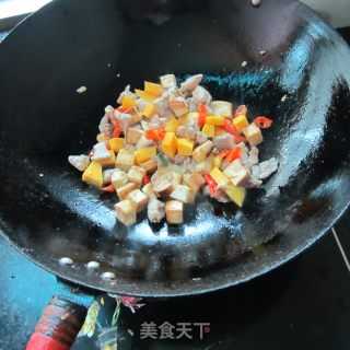 豆腐南瓜丁炒肉的做法步骤：7