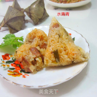 葱香猪肉糯米粽粑的做法步骤：12