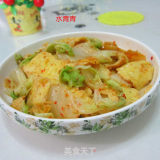 白菜炒蛋的做法步骤：10