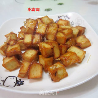 糖炒地瓜丁的做法步骤：11