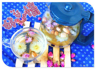 玫瑰菊花玳玳花茶的做法步骤：6