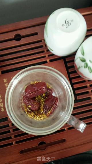 桂花红枣枸杞茶的做法步骤：4