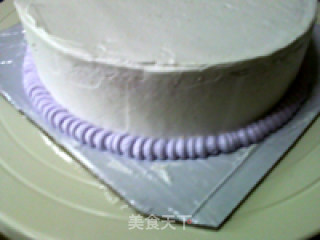 雪人裱花蛋糕的做法步骤：6