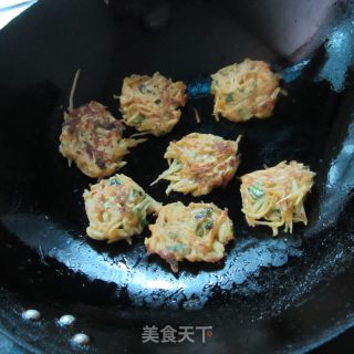 红薯丝煎饼的做法步骤：8