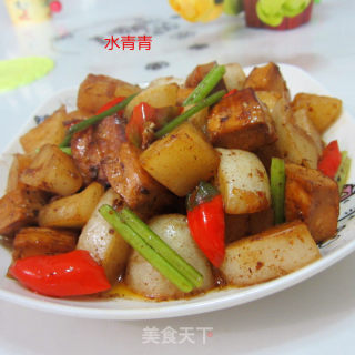 豆腐煮白萝卜的做法步骤：9