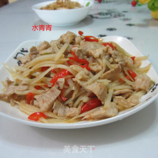 土豆丝炒肉的做法步骤：9