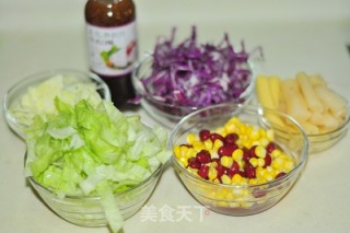 蒜香鸡翅配沙拉的做法步骤：5
