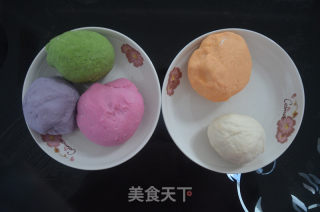 五彩花花面片的做法步骤：4