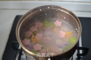 五彩花花面片的做法步骤：10