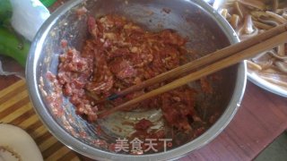 肉馅蒸茄子的做法步骤：2