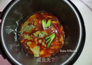 红萝卜烧肥肠的做法步骤：8
