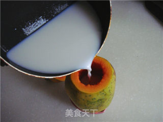 养颜木瓜椰汁冻的做法步骤：9
