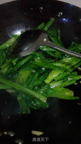 蒜茸油麦菜的做法步骤：5