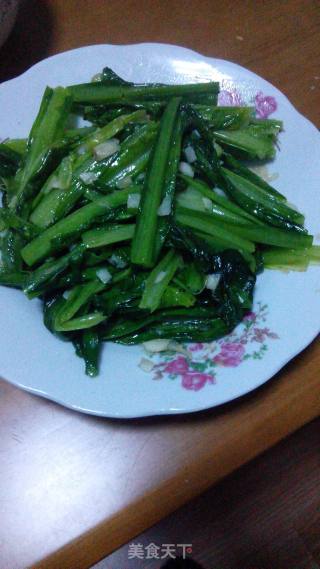 蒜茸油麦菜的做法步骤：6