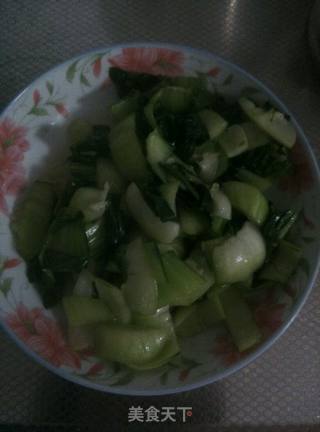 香菇油菜的做法步骤：2