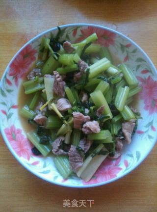 芹菜炒肉的做法步骤：6